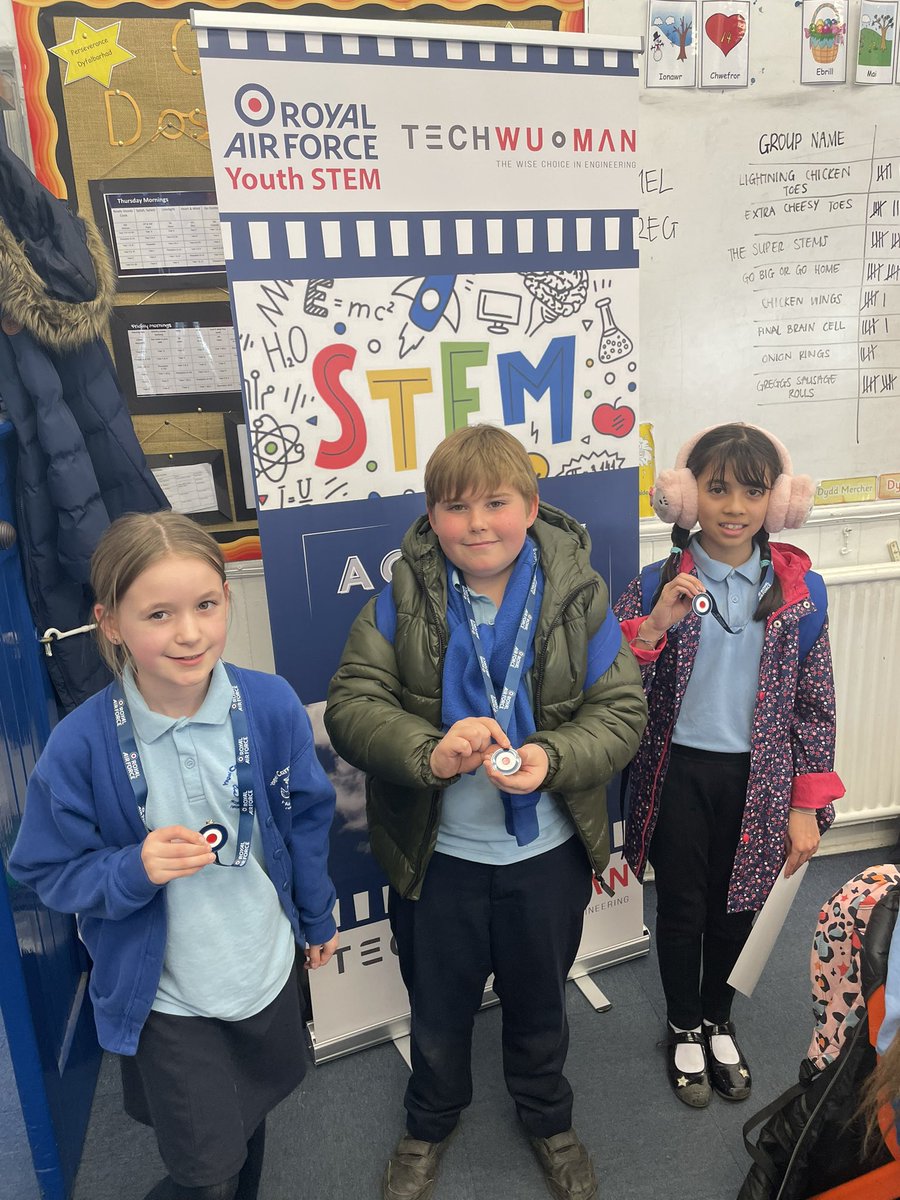 Techwuman's tweet image. Our latest #STEM activity day was delivered to the Year 5 &amp;amp; 6 pupils @Carreghofa. The pupils enjoyed working together in teams, creating different prototypes and competing for the winning prize! 

The day was sponsored by @rafyouthengage 

 #inspire #education #stemeducation