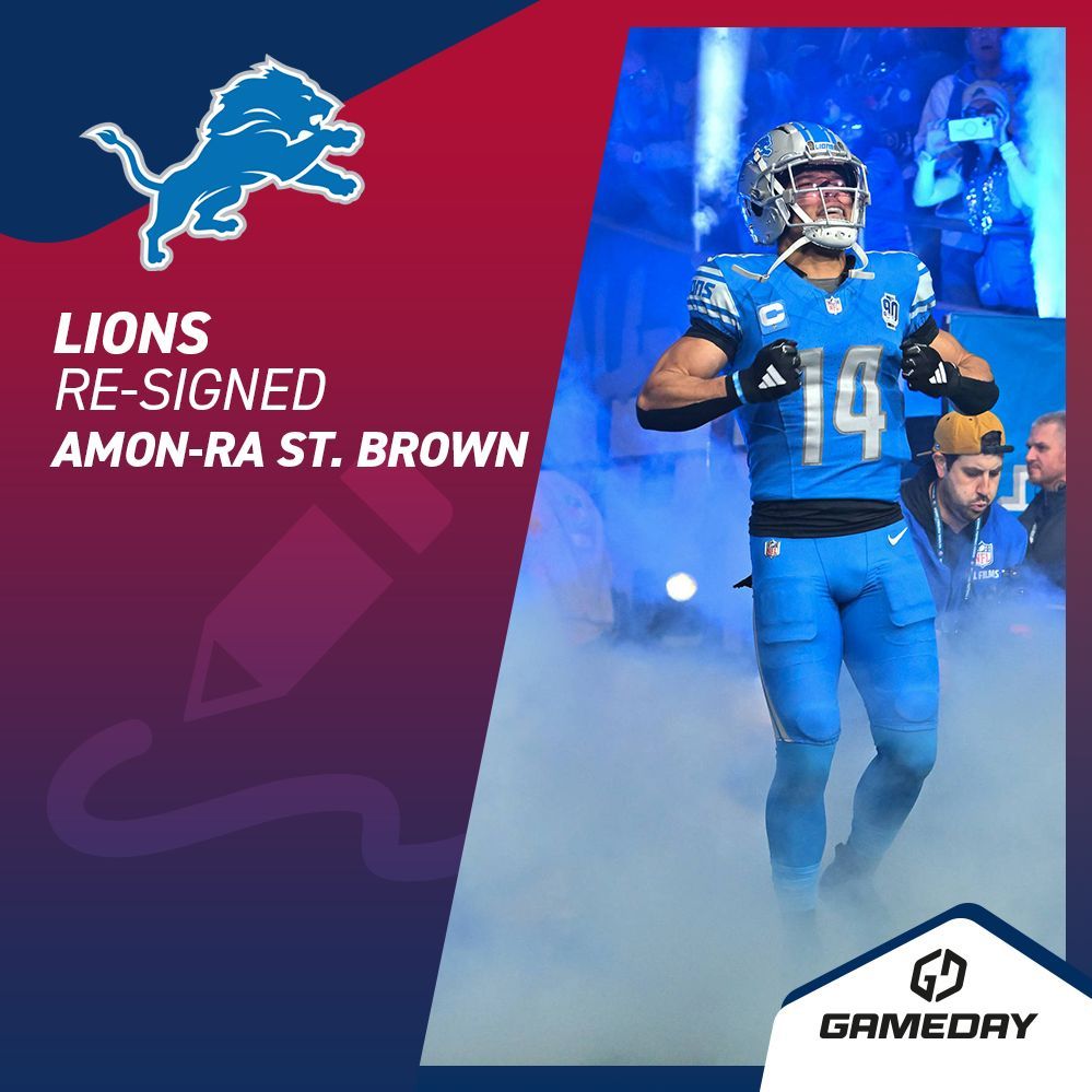 🚨 Die #Lions verlängern mit Amon-Ra St. Brown und machen ihn zum bestbezahlten Receiver in der NFL! 💯  Der deutsch-amerikaner unterschreibt für 4 Jahre und mehr als $120 mio! 🤑 

#Gameday #Everydayisgameday #NFL