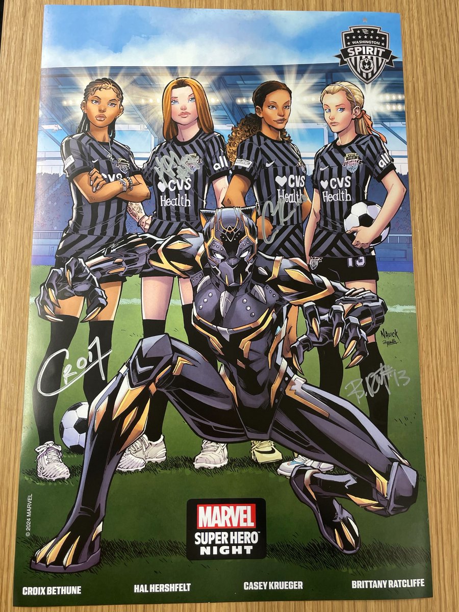 Repost for a chance to win this autographed @Marvel Super Hero™ Night Poster featuring your Spirits! Marvel Super Hero™ Night 🦸‍♀️ Friday, April 26th 7:30 PM ET Audi Field Rules: bit.ly/3Uh2c7y