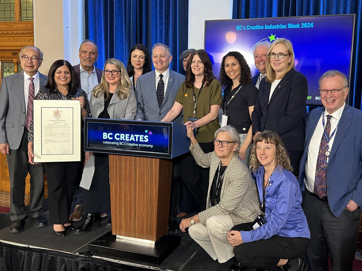 BruceRalston's tweet photo. I was pleased to join the celebrations at the legislature today as @lanapopham proclaimed #CreativeIndustriesWeek https://t.co/pCZxFnoXZ0