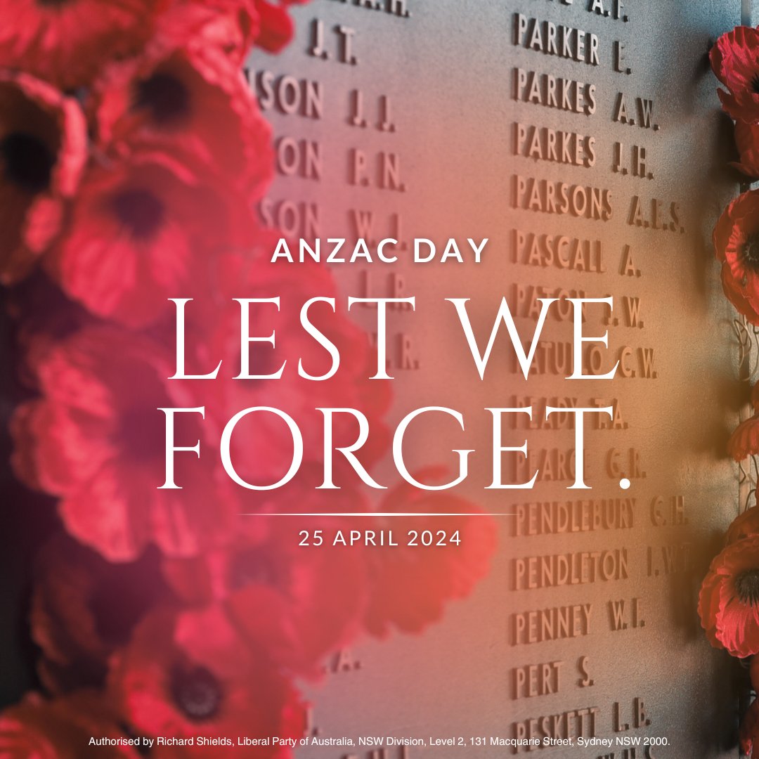 Lest we forget the sacrifice of our brave Anzac soldiers. They will always be remembered. #AnzacDay