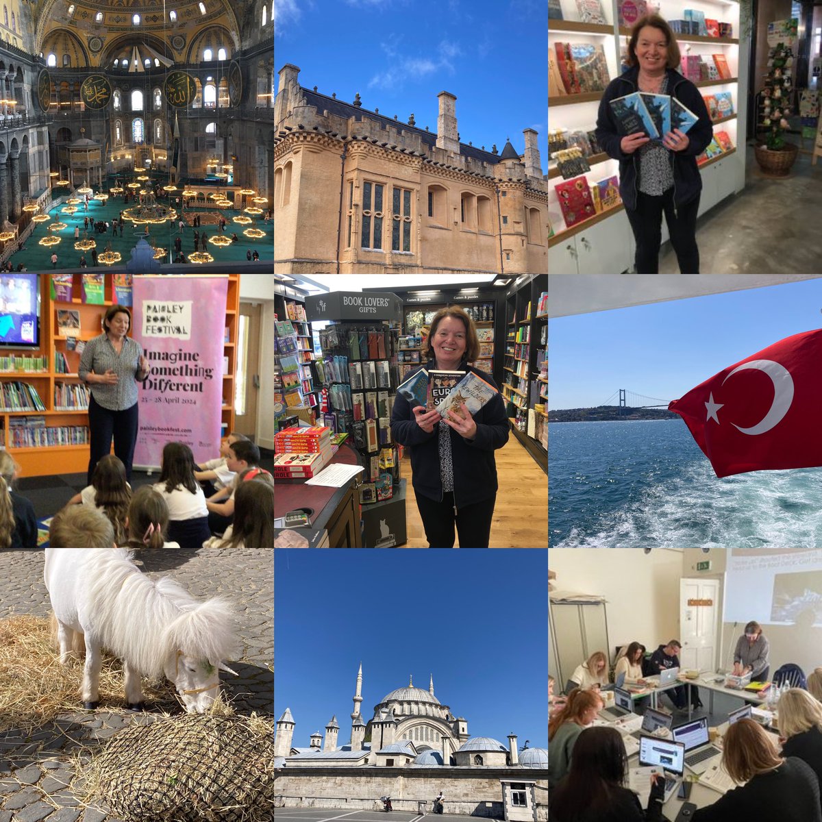 April highlights: Unicorns at @PerthMuseumUK and @stirlingcastle, fun Euro Spies events at @KsSchoolLibrary and @BookPaisley, 4 fab days in Istanbul and creative writing workshops with primary teachers at Rozelle House. @SAC_Reads. Plus Titanic workshops at @Ralston001!