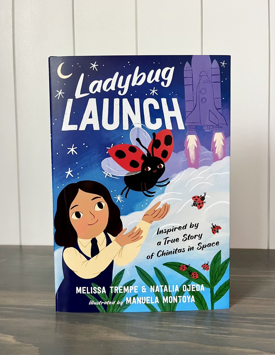 My copy of Ladybug Launch has arrived! 🚀🐞 Written by @melissa_trempe, co-authored w/ Natalia Ojeda & Illus. by Manu Montoya. An inspiring story that will have readers dreaming big and shooting for the stars! ❤️✨