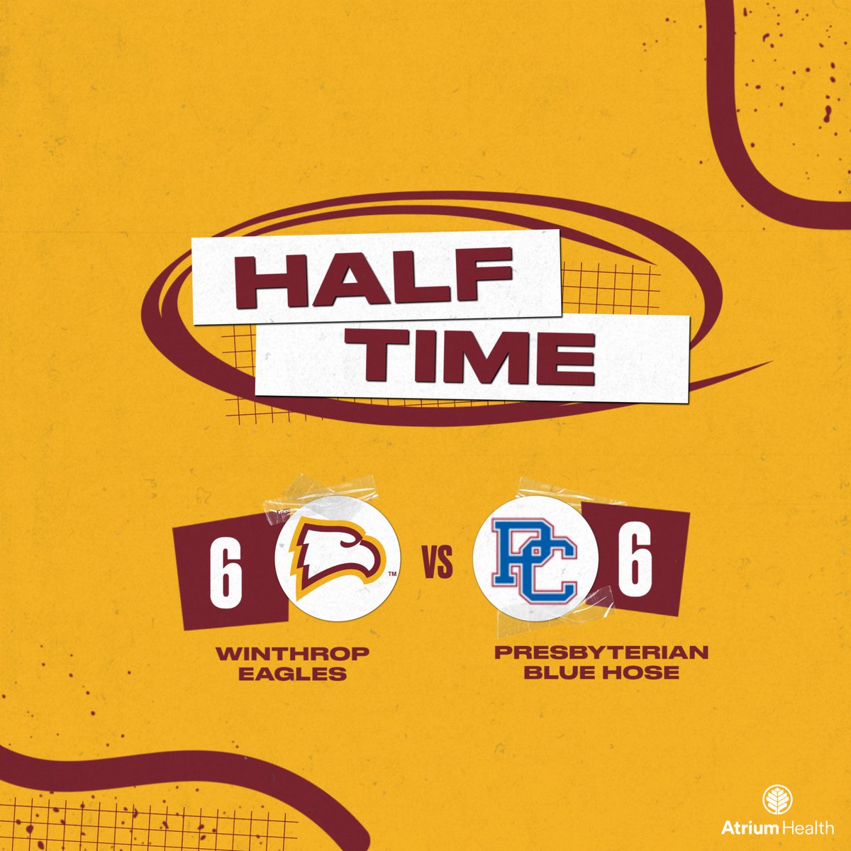 We are squared up at the break! #ROCKtheHILL | #BigSouthLax