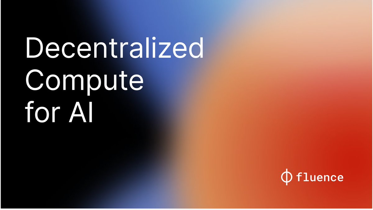DePIN and AI are complementary 🤝 Fluence provides decentralized, verifiable compute to prove that AI engines are trained on specific data, ensuring queries are manipulation-🆓. As regulations around AI increase, our platform offers data provenance better than cloud providers.