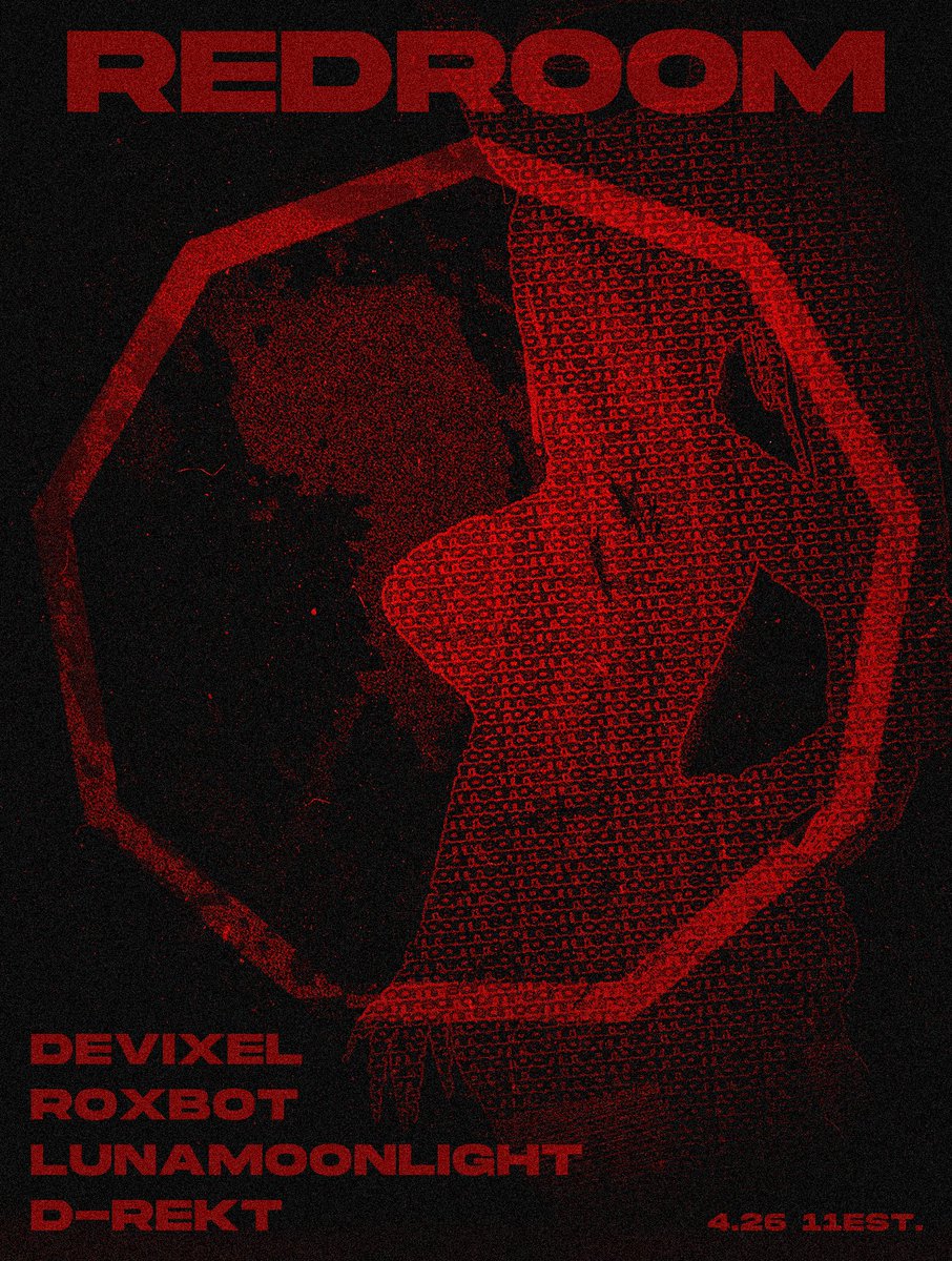 4-26 REDROOM This is our second map for REDLINE! Featuring Devixel Roxbot Lunamoonlight Mr.Krabs Doors Open 10:45 EST **Turn on the FX <3