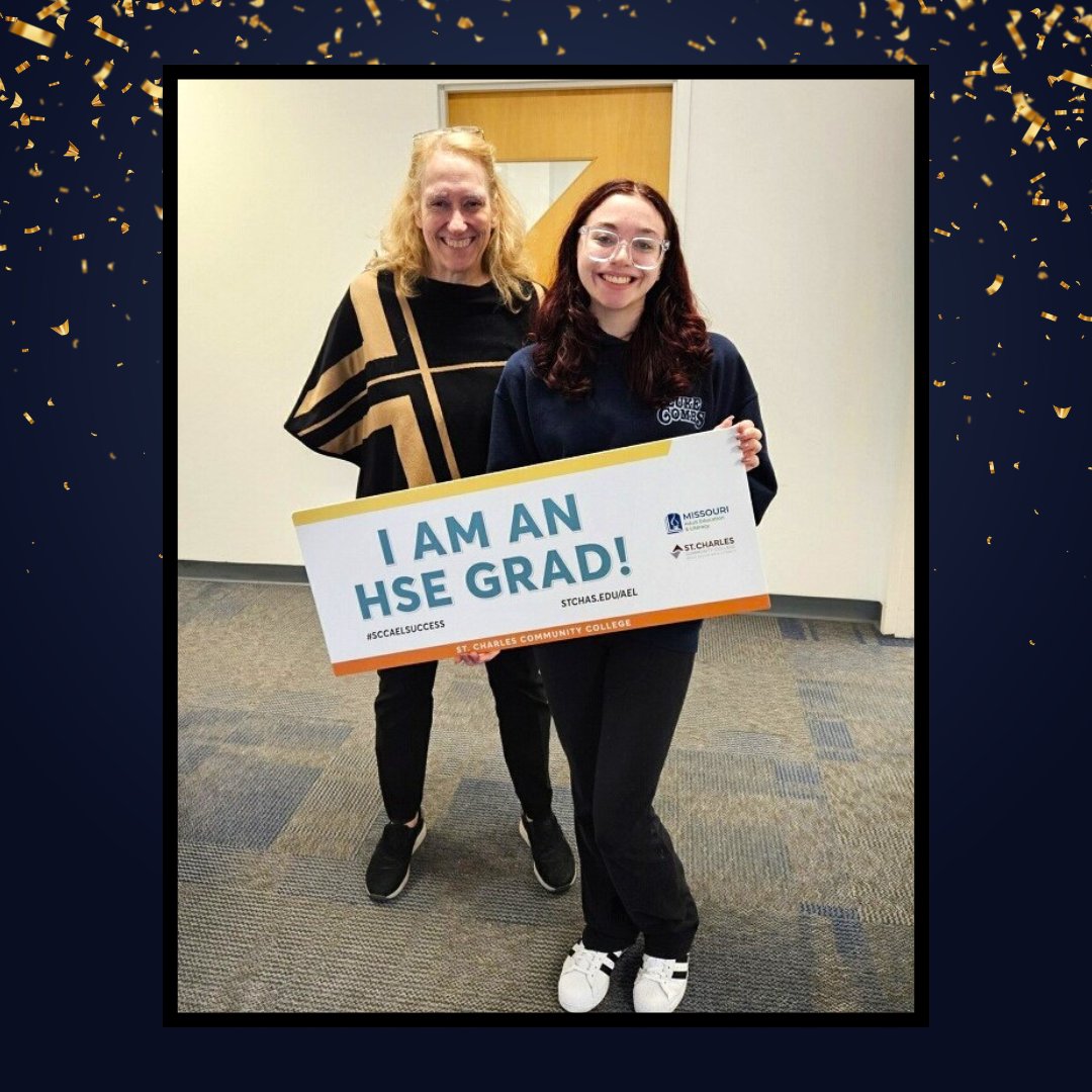Congratulations to Lexanee Norwood, one of our newest HiSET grads! Lexanee is pictured with her very proud teacher, Becky Dole. Great job, Lexanee! <a href="/HiSETexam/">HiSET</a> <a href="/MAACCE_MO/">Missouri Assoc for Adult, Continuing & Comm Ed</a> #AdultEducationMatters