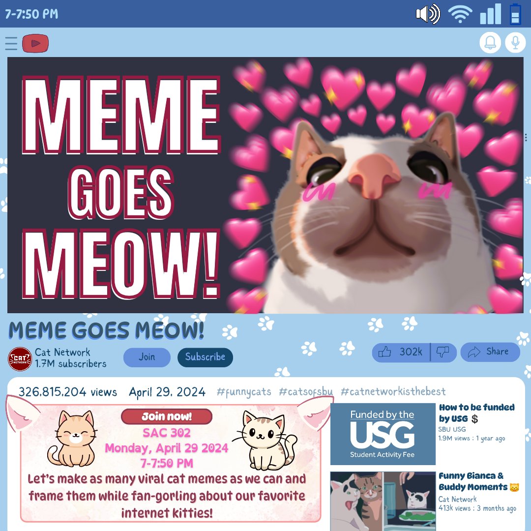SBUCATNETWORK's tweet image. Ready to break the internet and make some cat memes 🙀 go viral? Show off your creativity by making your own meme and even decorate your own photo frame to display your new sensation! Come 💖fangirl💖 about some of our favorite famous felines 🐈 and post it on social media!