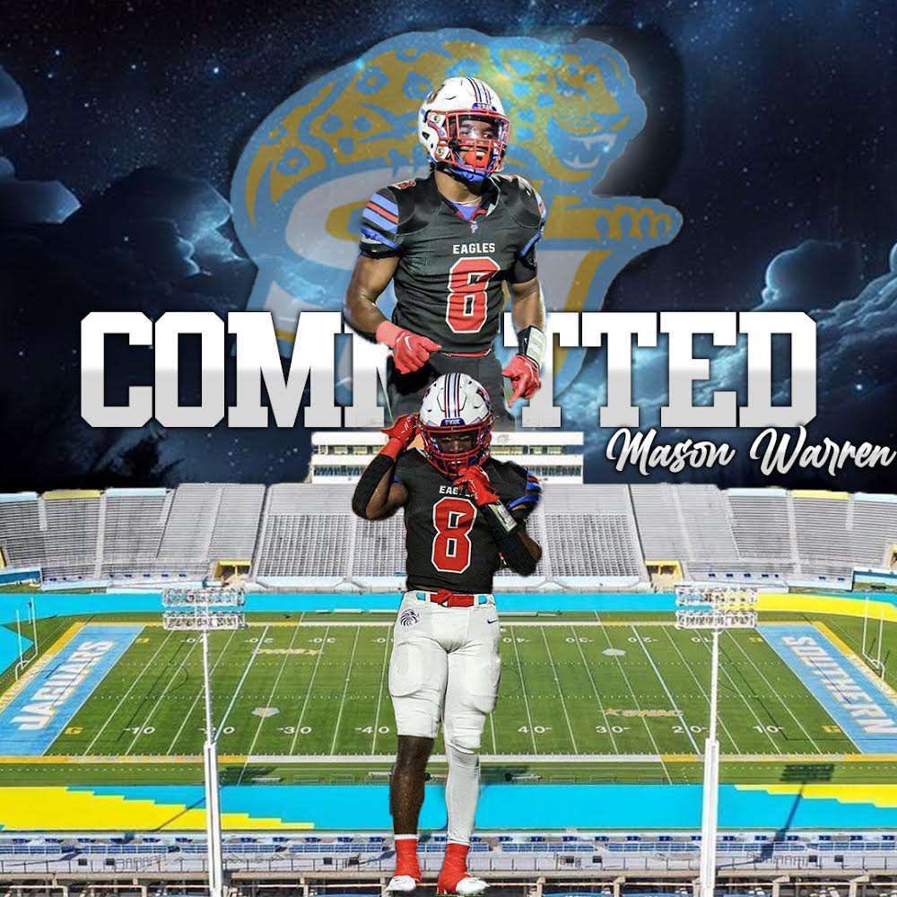 I am blessed to say that I will be continuing my athletic and academic career @GeauxJags . I would to thank God, family, friends, coaches, and teammates who have helped me along the way. #gojags @PBS_EaglesFB @stefanlefors @KenAnioJr @Ck2Sports @ABXperformance