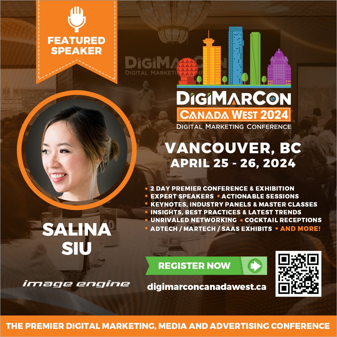 I'm excited to be speaking at #DigiMarCon West tomorrow! I'll be on a panel discussing digital marketing trends. Let me know if you'll be attending 🤗

🗓  April 25-26, 2024
📍  Paradox Hotel Vancouver
➡  digimarconcanadawest.ca

<a href="/DigiMarCon/">DigiMarCon - Global Event Series</a> <a href="/DMCCanadaWest/">DigiMarCon Canada West</a>