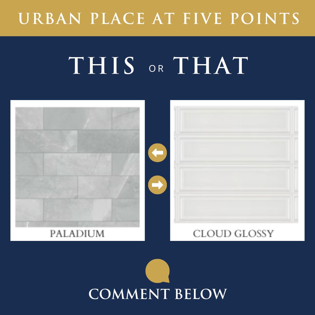 This or that? 👀 These are just two of the many choices for your custom kitchen backsplash at Urban Place at Five Points. Comment your favorite below! ⤵️ 

#UrbanBuildingSolutions #CustomBuilds #CustomHomes #RaleighNC #FivePointsRaleigh #ITBRaleigh