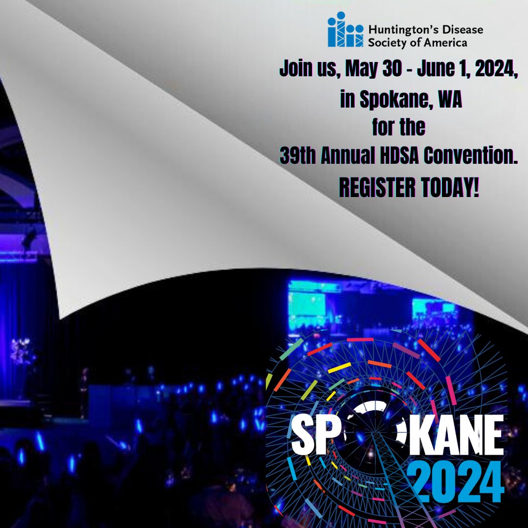 Join us at the stunning Davenport Grand, for a weekend of connection, inspiration, and celebration. Register before April 30th for some savings with our Regular Rate. Late Registration starts May 1st. Use link below to register: hdsa.org/about-hdsa/ann… See you soon in Spokane!