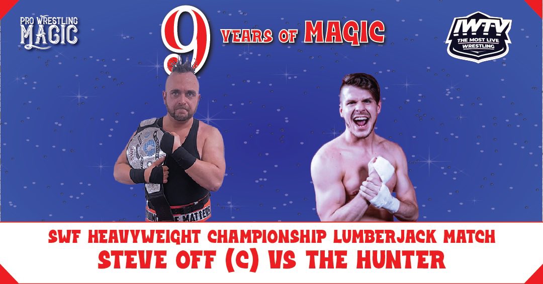 Saturday The time for talking ends Lumberjack match You started it, I’ll finish it #LightsOff PWMTickets.com @WrestlingMagic @indiewrestling