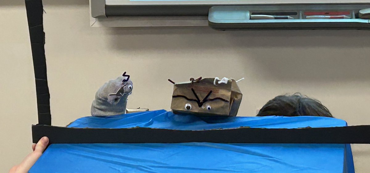 Today we learned about living in space from some puppets. What a creative idea!