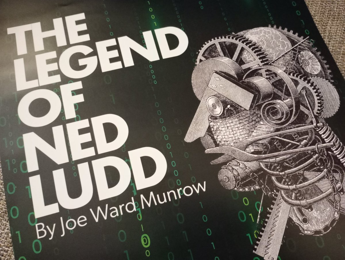 If you've ever put a serious shift in, or worked your bollocks off, or done a hard day's graft, you need to see The Legend of Ned Ludd at @liveveryplay. Don't ask anyone to explain what it's like. Just see it... and let it stealthily, cleverly, thrillingly rearrange your brain.