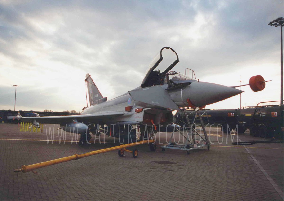 Typhoon trials, late 1990s. #royalairforce #raf #typhoon #eurofighter #ef2000 #military #mil #militarylife #jet #aircraft #aeroplane #noordinaryjob #aviation #avgeek #captureasecond