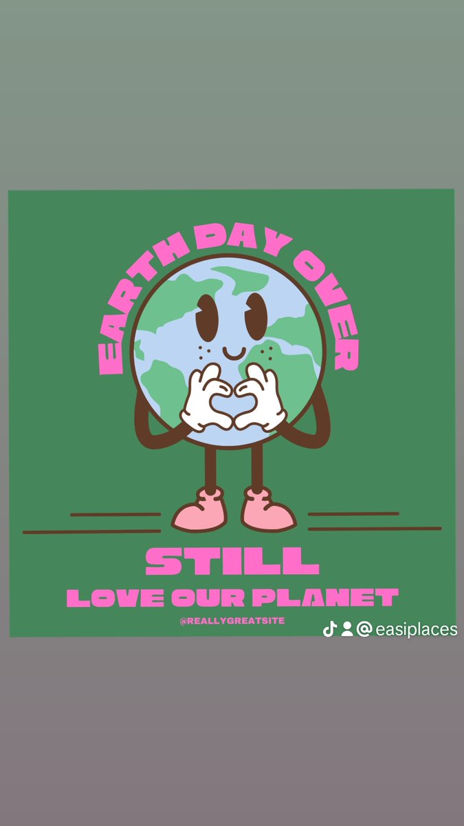 Earth Day Over everyone but this is still our home lets all do our best to shape the world we want to live on
.
.
.
.
#earthdayover 
#savetheplanet
#bethechange 
#easiplaces 
#cleanplanet
#letswalk
#reduce
#reuse
#recycle
#plantatree
#gratitude 
#kgoody 
#getoutside
#futuretoday