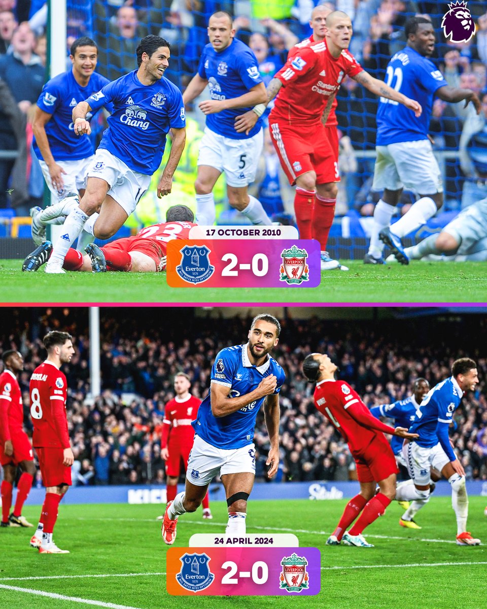 The last time Everton won against Liverpool at home in the Premier League... ... Mikel Arteta was on the scoresheet!