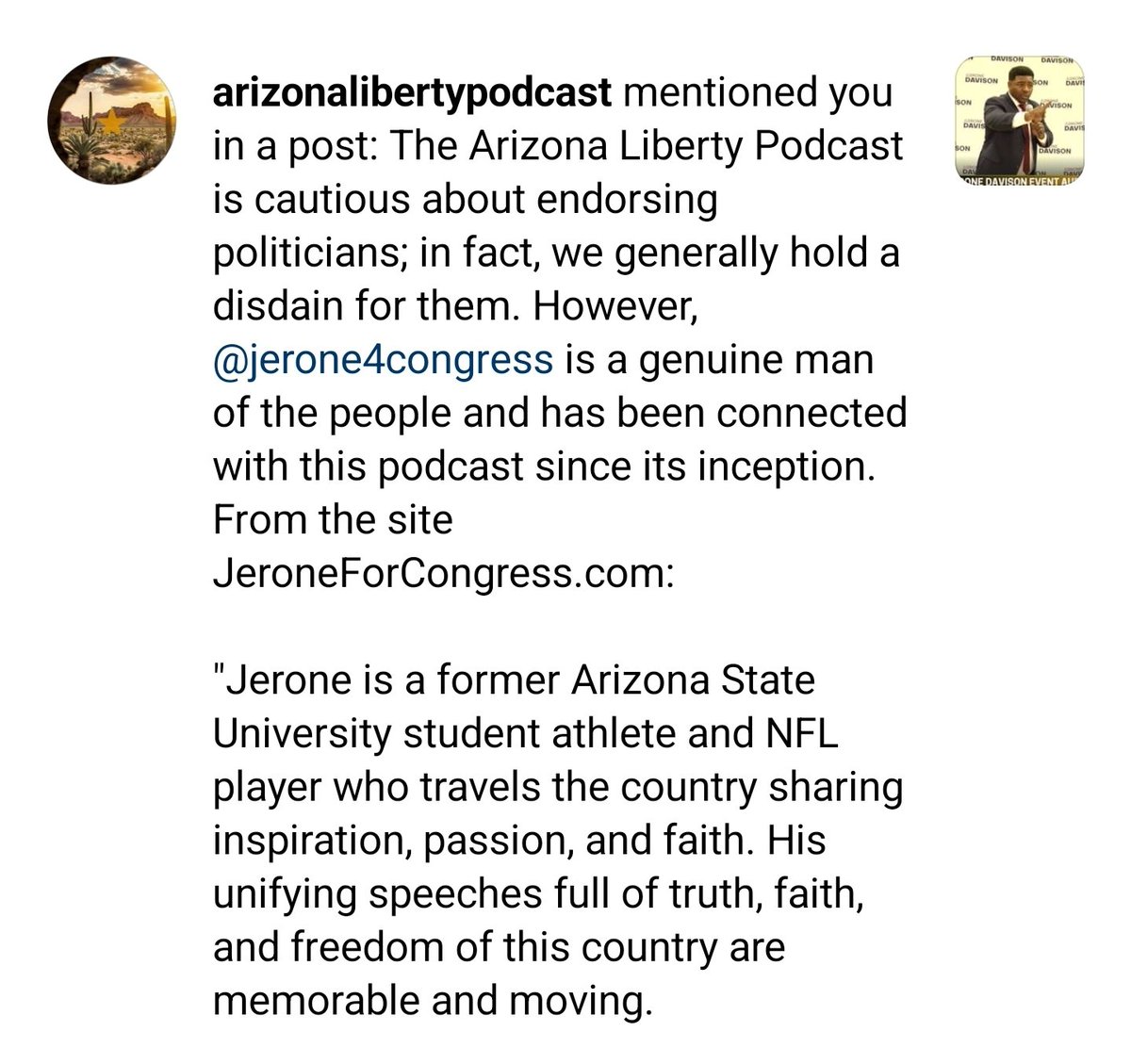 Arizona  #jeronedavisonforcongress #AzCd4