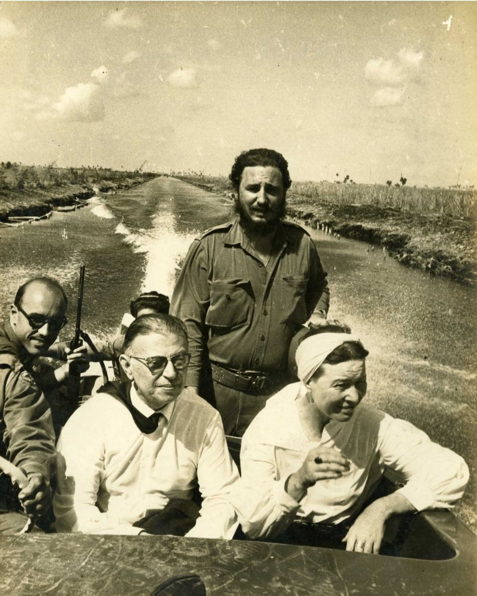 Jean Paul Sartre, Fidel Castro, Simone de Beauvoir, Cuba, 1960