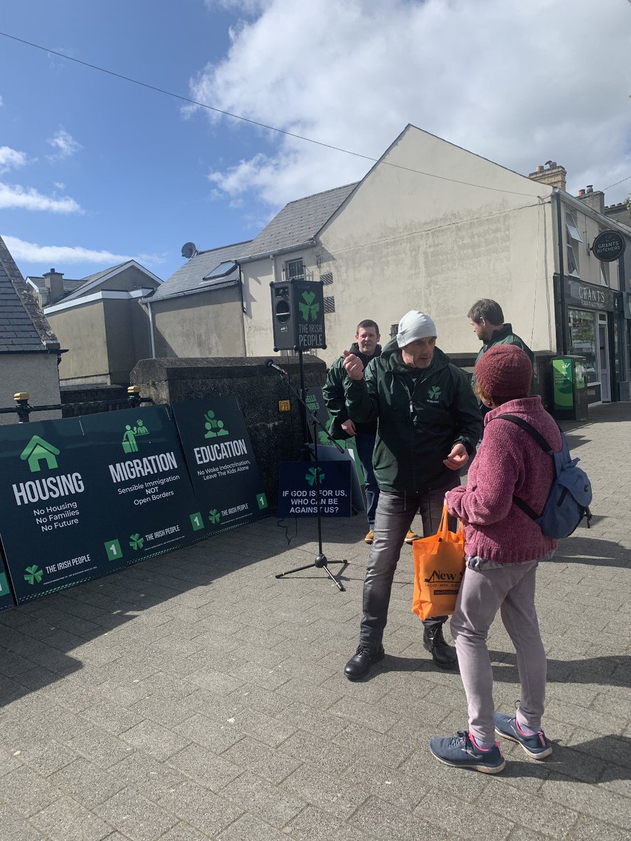 Report from Kim Mc Menamin Candidate Buncrana LEA Donegal 

- 'We did a 'hold the chat' today on Main St. great response I would say out of 50 passerby people canvassed 48 pledged their NO. 1 vote'