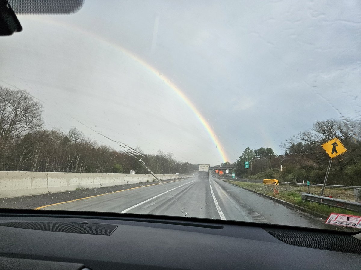 KD1CY-Rob Macedo - East Taunton MA - Double rainbow near Rte 140 #mawx #riwx #ctwx