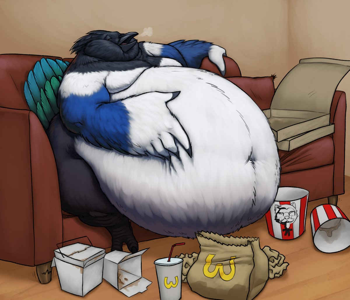 (had to repost, sorry!) Commission for anonymous! Just a little pre-dinner snacking.