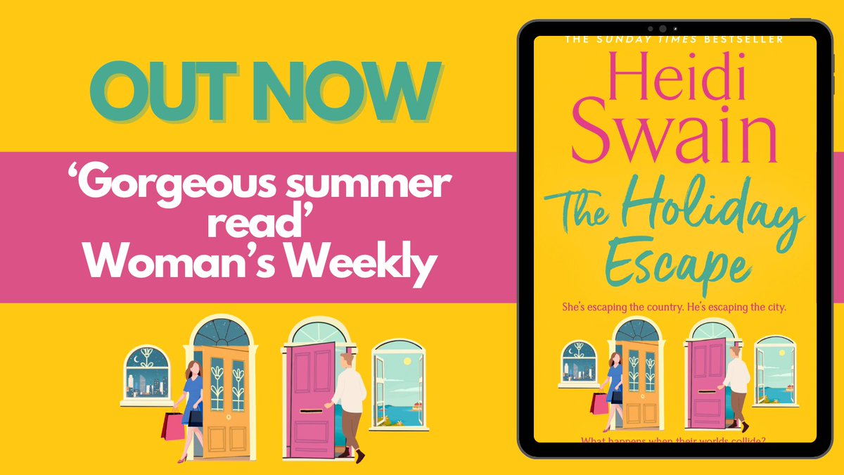 HAPPY PUBLICATION DAY to the wonderful @Heidi_Swain

#TheHolidayEscape is a delightful story about bringing a holiday home – and what happens when what goes on on holiday comes back to bite you…

amzn.to/4ayOGmA