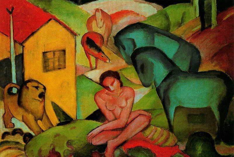 The Dream wikiart.org/en/franz-marc/…