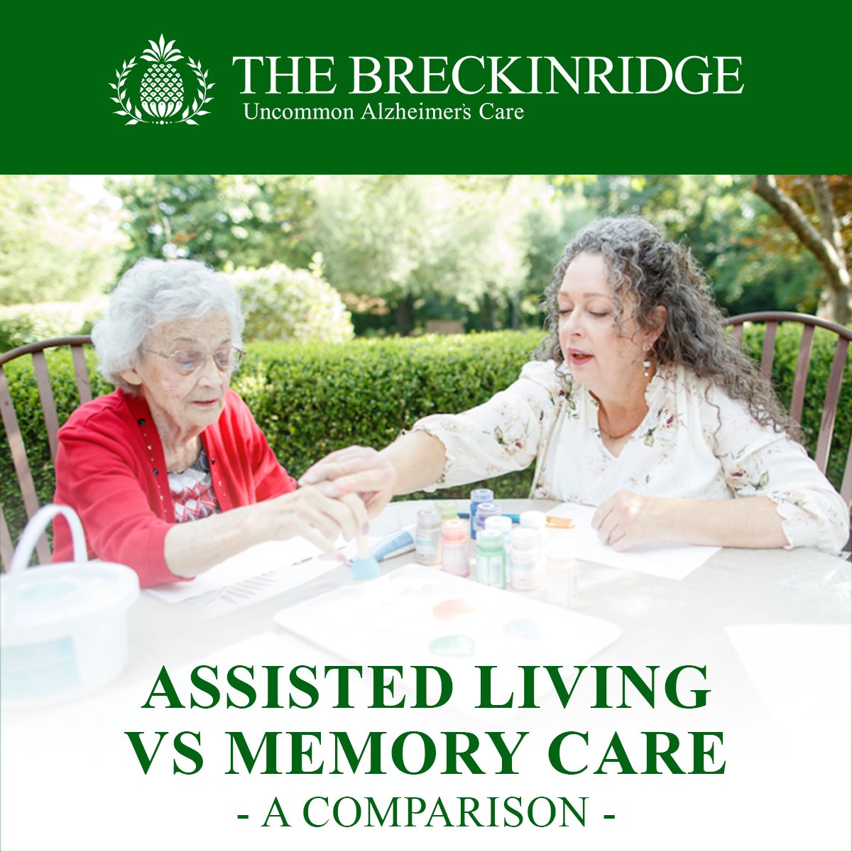 ASSISTED LIVING VS MEMORY CARE

bit.ly/3RY9afe 

#memorycare #TheBreckinridge #dementiacare #AlzheimersCare #Alzheimers #Dementia #MemoryCare #BreckinridgeLexington