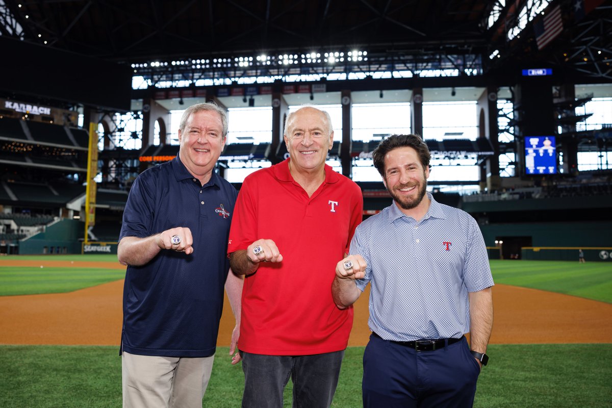 As a die-hard Rangers fan, I'm indescribably honored to receive a World Series Ring. Forever thankful for the players, coaches, staffers, analysts, scouts, execs, ownership, & all who worked tirelessly to allow me and many others the experience of a lifetime. They did this.