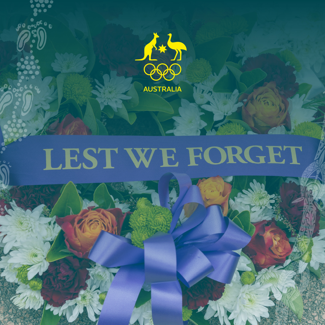 Today we pay tribute to all servicemen and women, which include many Australian Olympians. Our thoughts are with them, their loved ones and their communities 💚💛 Lest We Forget.