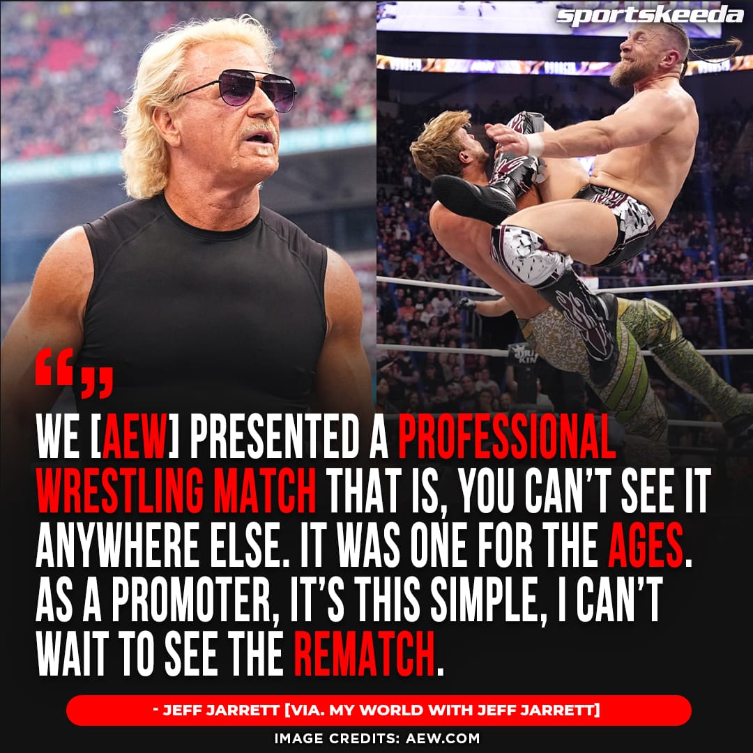 #JeffJarrett is excited about a rematch between #WillOspreay and #BryanDanielson.

#AEW