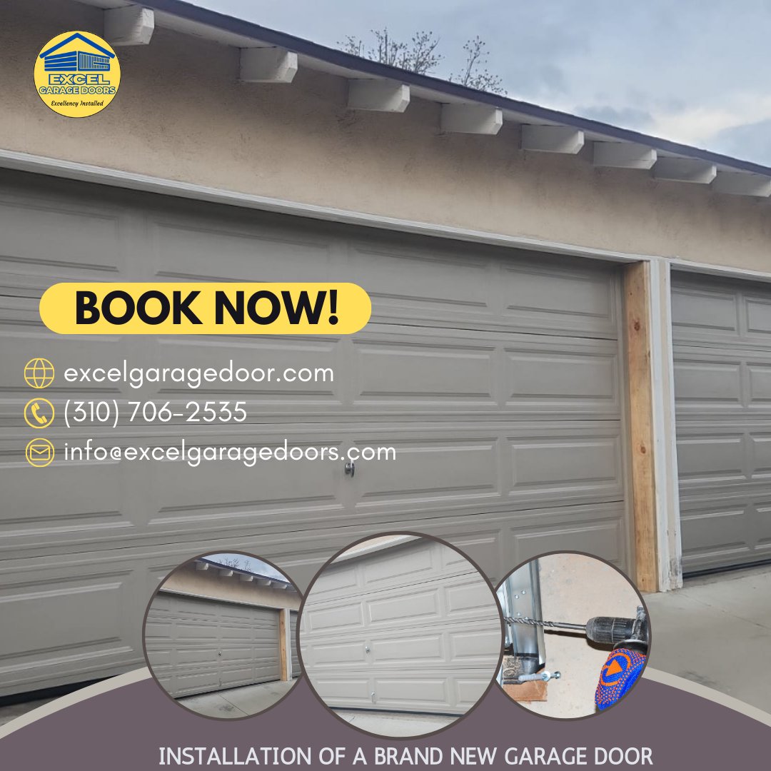 Another happy customer, another stunning transformation! 🏠✨
#GarageDoorInstallation #HomeTransformation #ExcelGarageDoors #CurbAppeal #CustomerSatisfaction #ProfessionalService #HomeImprovement #DreamGarage #HappyCustomers