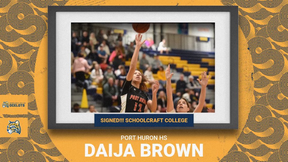 Excited to welcome 6’3 2024 Daija Brown of Port Huron to the @SchoolcraftWBB family! MAC All Conference Selection. She’s effective operating out of the mid post, game is expanding. Her length & shot challenging on the interior will help tremendously. Coaches learn about her now!