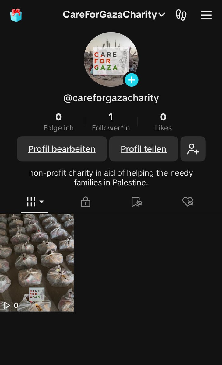 We have now created an own TikTok account to share our work on under the name @/CareForGazaCharity since our username is already taken by someone impersonating us. If you can, please give it a follow and support! -> tiktok.com/@careforgazach…