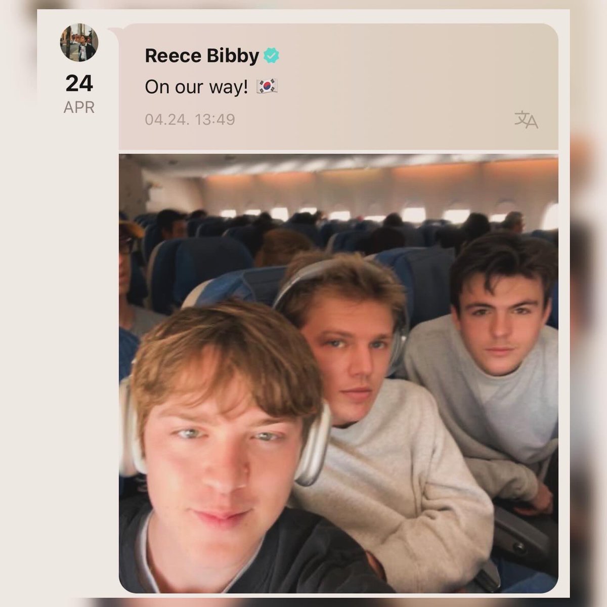 @NewHopeClub on the way to Korea!!! Nice hair cut @NewHopeGeorge ❤️❤️❤️ Safe travels boys!