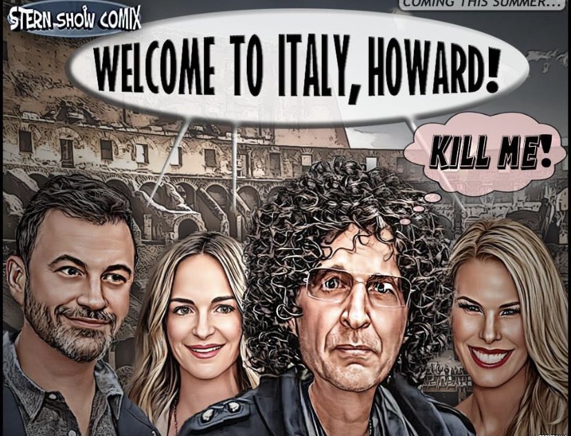 Hey Now @DocIvanSFN Nice artwork my friend. You never disappoint. 😆 @sternshow @HowardStern @jimmkimmel @BethStern @mollymcnearney I would love to be a fly on a wall with this trip 😆 😆 Endless show material…