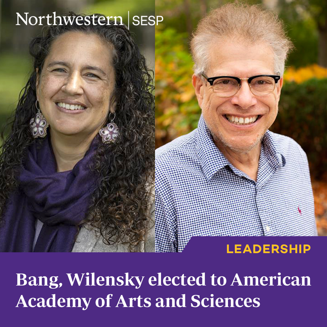 Northwestern SESP (@sesp_nu) on Twitter photo We're thrilled to announce that learning scientists Megan Bang and Uri Wilensky have been named to the American Academy of Arts and Sciences, one of the nation’s oldest and most prestigious honorary societies. <a href="/americanacad/">American Academy of Arts & Sciences</a> #Leadership We're thrilled to announce that learning scientists Megan Bang and Uri Wilensky have been named to the American Academy of Arts and Sciences, one of the nation’s oldest and most prestigious honorary societies. <a href="/americanacad/">American Academy of Arts & Sciences</a> #Leadership