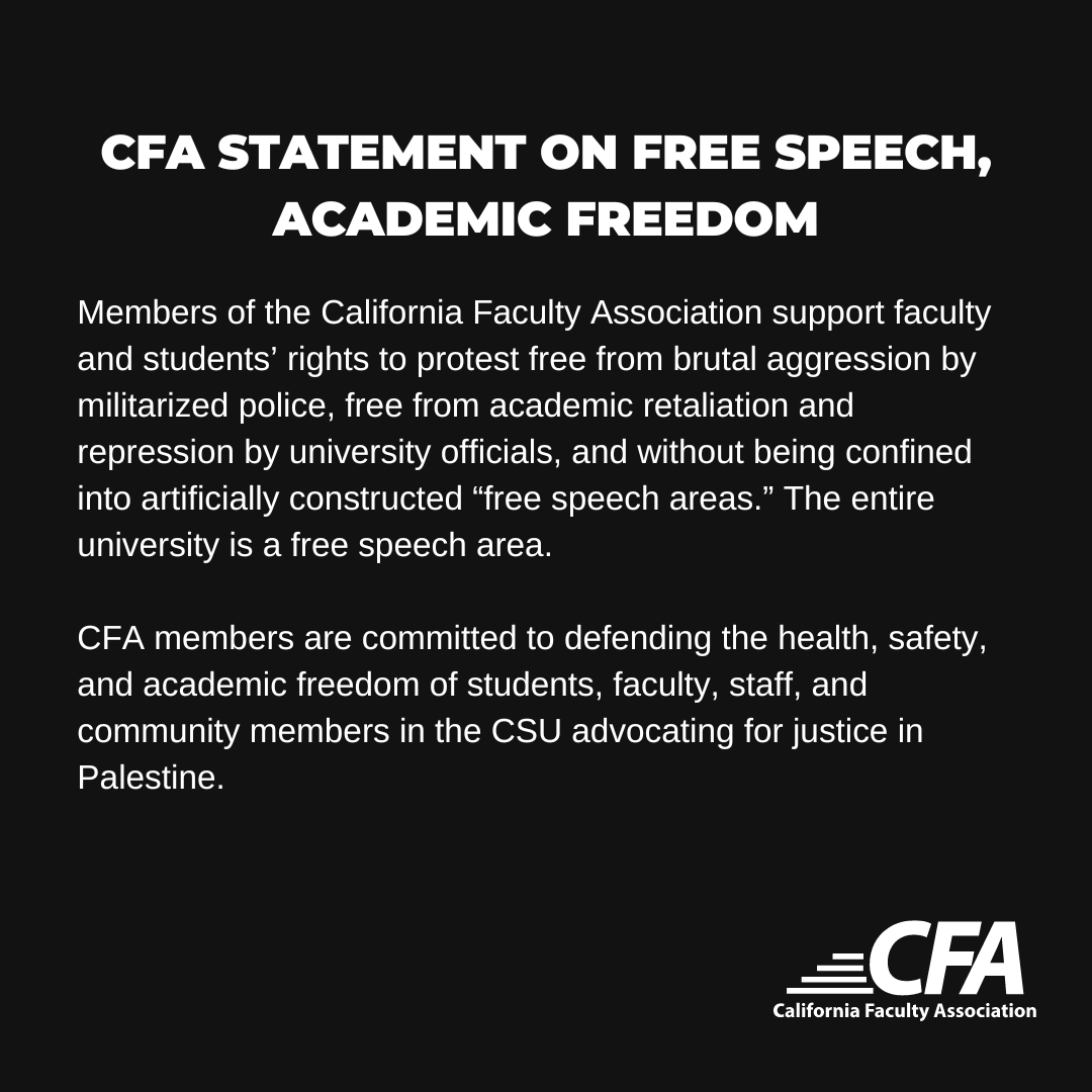 California Faculty Association tweet media