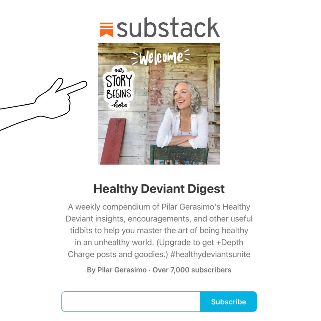 I don't tweet much anymore. For obvious reasons. But I just launched my new Substack — Healthy Deviant Digest —  and I am WAY more fun over there. Come visit! pilargerasimo.substack.com