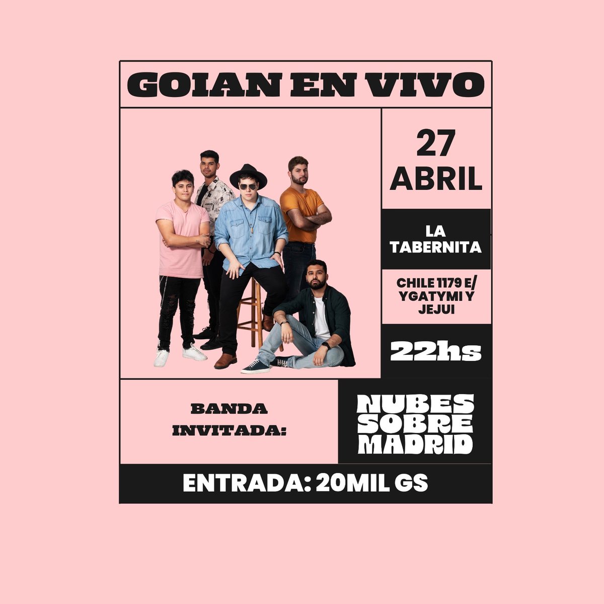 goianrock's tweet photo. Este sábado 💃🏻💃🏻💃🏻👀 https://t.co/BR0OFBeIzz