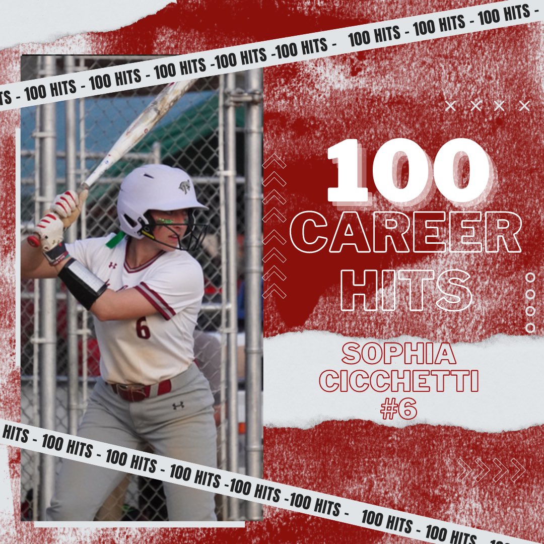 SURF CANNOT BE STOPPED🏄‍♀️👏🏻

Congratulations to senior Sophia Cicchetti, #6, on getting her 100th Career Hit in yesterdays games🫏‼️