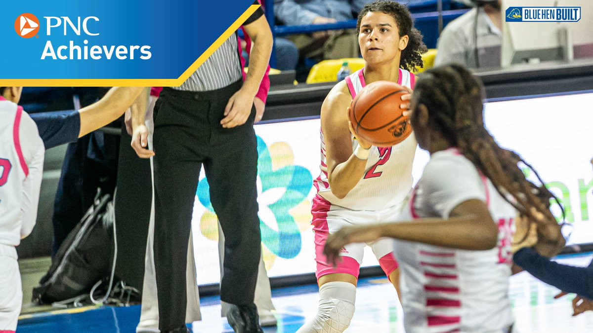 Today’s PNC Achiever is Tara Cousins of @DelawareWBB 🏀 🔵Boasts a 3.6 GPA as a biological sciences major 🔵 President of the Student-Athlete Advisory Committee 🔵 CAA’s Dean Ehlers Award Winner 🏆