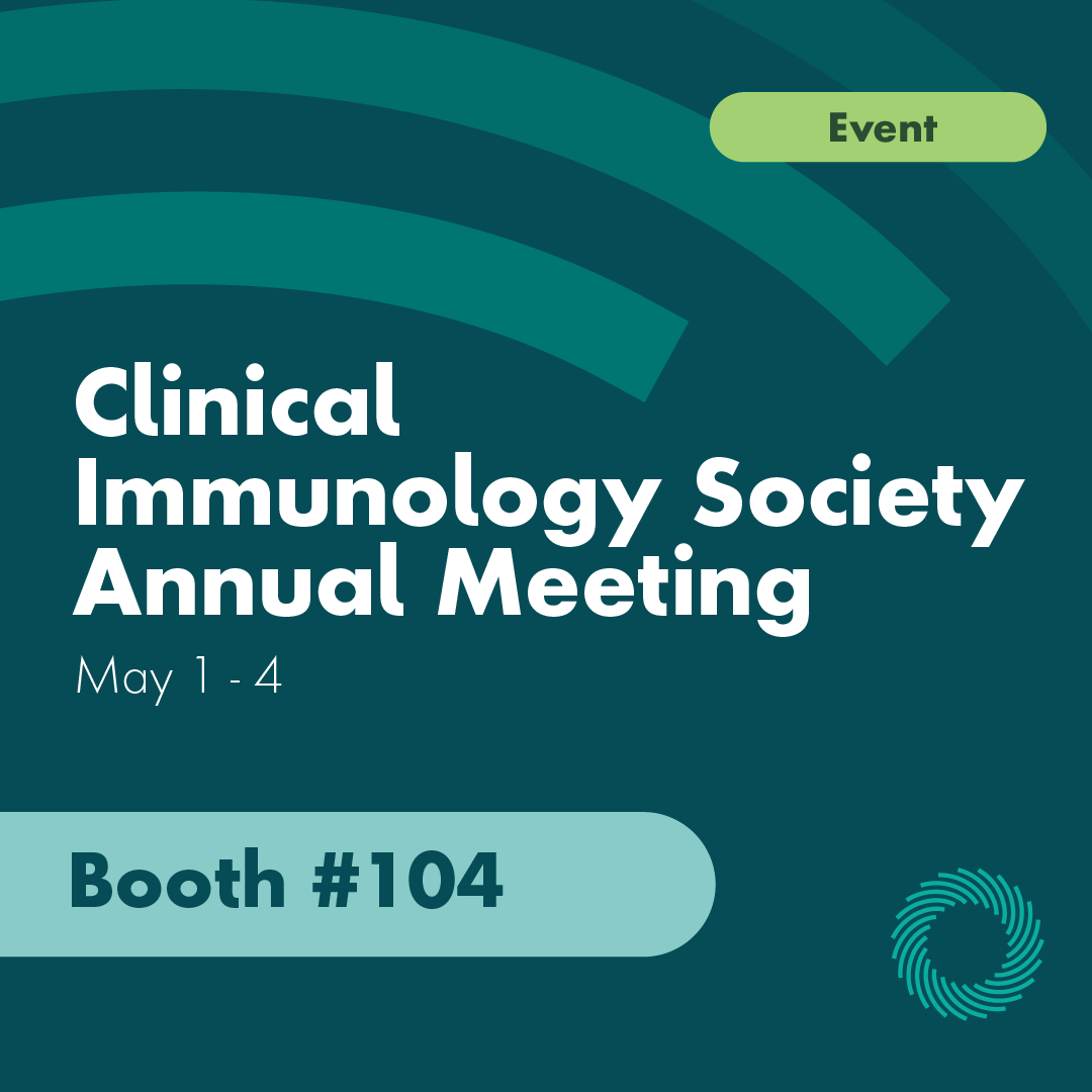 Don't forget to stop by our booth #104 during the 2024 Clinical Immunology Society Annual Meeting next week. Learn how Invitae can provide #genetictesting options and tools to support diagnosis and empower you to provide more personalized patient care. We can't wait to connect.