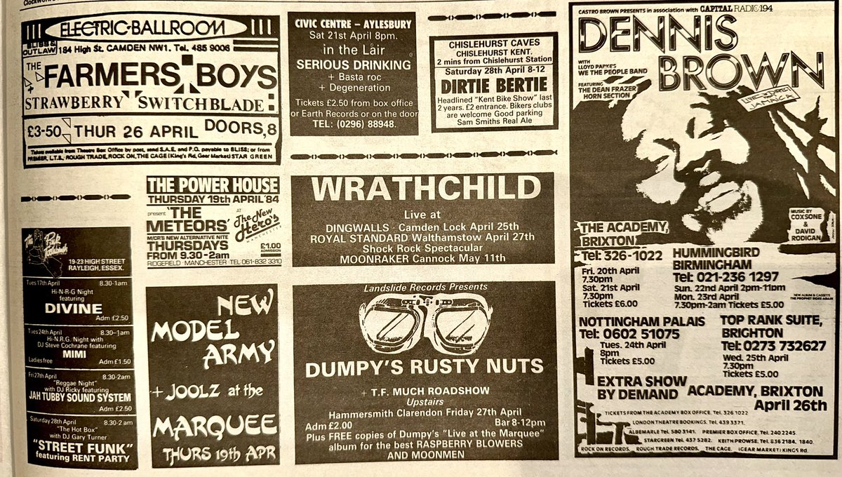 I never saw <a href="/LOUDNESS_INFO/">LOUDNESS_OFFICIAL</a> back in the day so I’m off to the Marquee. In addition <a href="/Prefabsprout/">Prefab Sprout</a> are an absolute must. #ThePsychedelicFurs , #ADX and  <a href="/myMotorhead/">Official Motörhead</a> 

Finally, I think I really ought to go to the Venue to see <a href="/ChuckBerry/">Chuck Berry</a> 

Who you got?

<a href="/pfurs/">The Psychedelic Furs</a> 

Sounds Apr 21st 1984