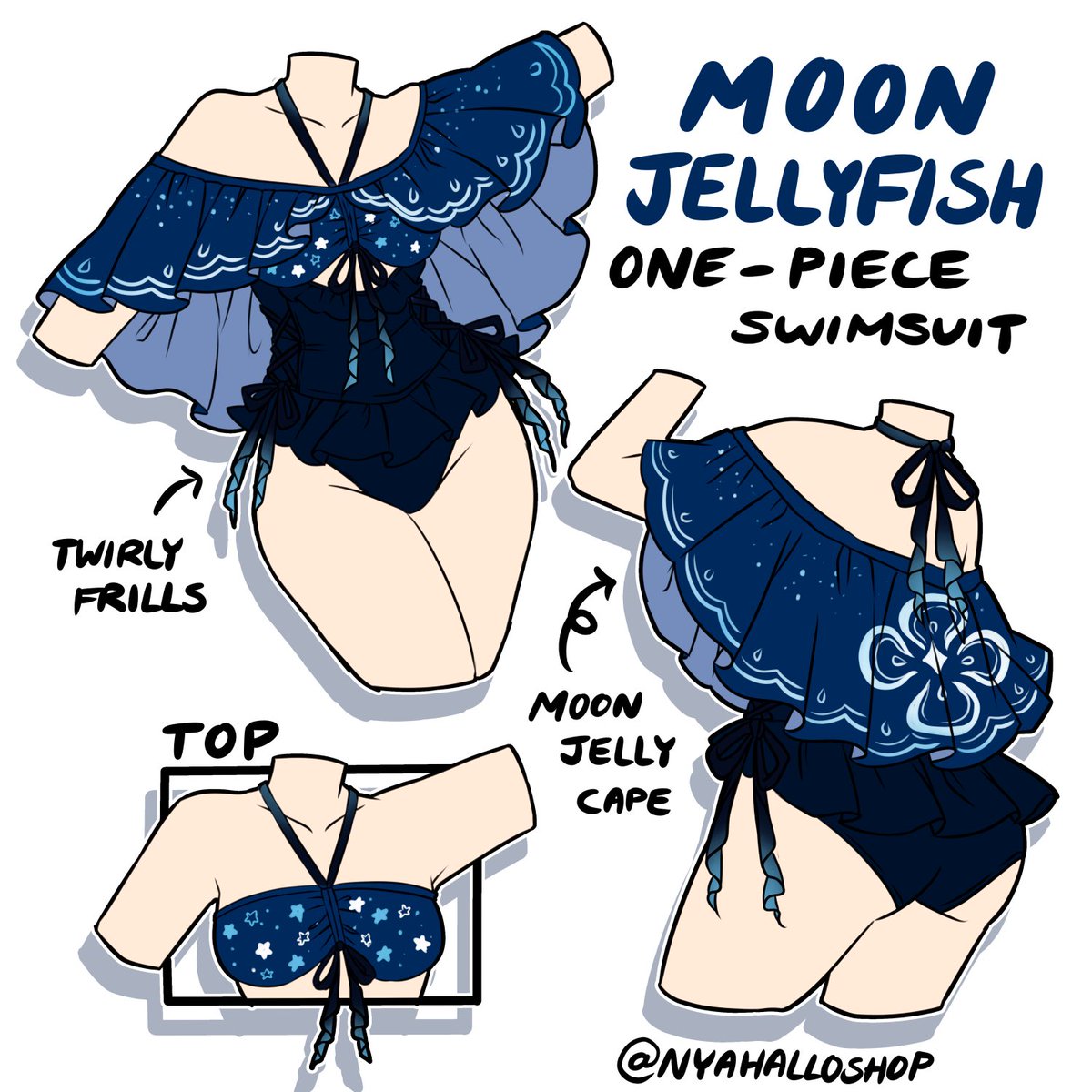 Moon jellyfish swimsuit 🪼