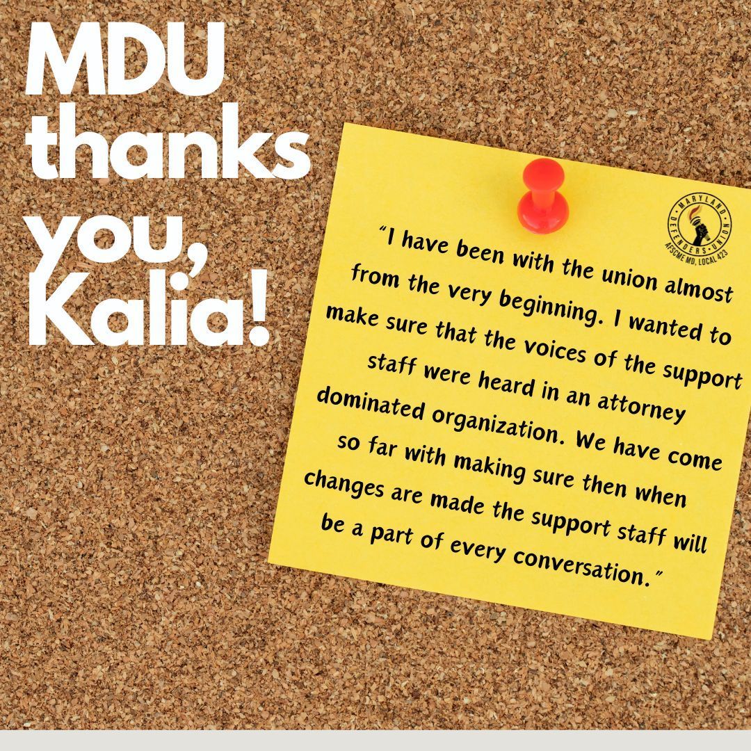 MDDefenderUnion's tweet image. #WallToWallUnion #FundPublicDefense