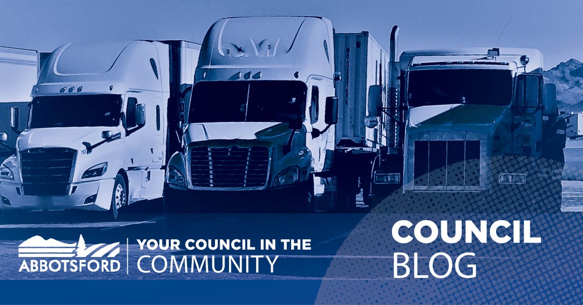 Abbotsford is a major trucking hub, but many truckers in the region can’t find parking. Council’s latest blog post covers work to address this issue, including open houses April 24 & 25 at Ag Rec Centre & online. Read: abbotsford.ca/council/your-c… Subscribe: abbotsford.ca/city-hall/cont…