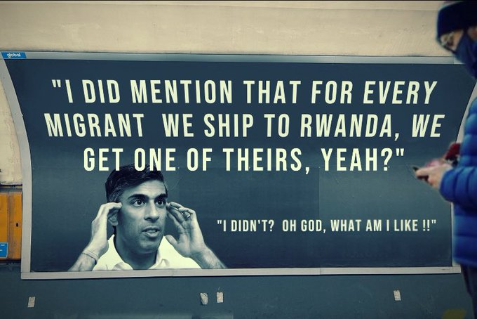 #RwandaNotInMyName If we send 200 refugees to Rwanda and get 200 refugees back then this whole exercise has been a complete waste of time to the Tory Fascists who cheer this level of inhumanity. It's a farce that will cost Sunak a million votes.